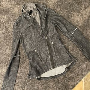 lululemon gray zip up